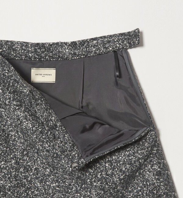 UNITED ARROWS「シルクネップ ツイードライク スカート」|フレア|