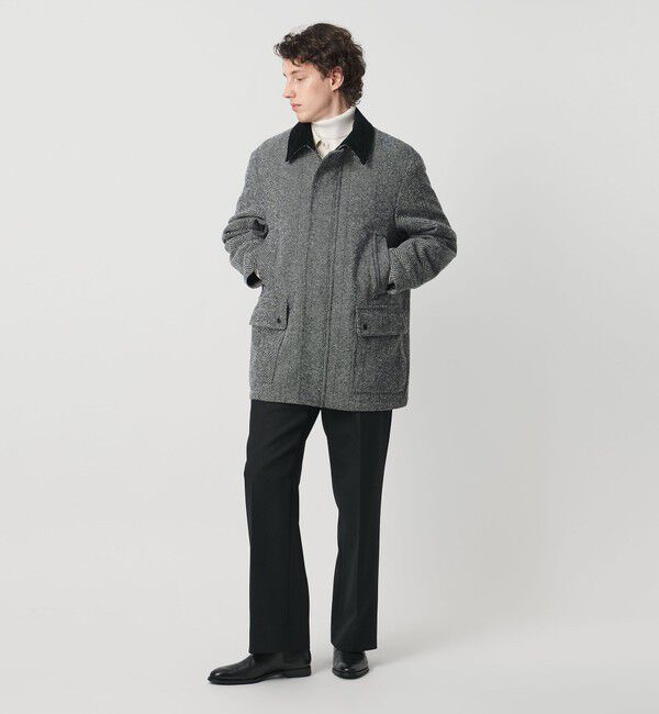 UNITED ARROWS「ヘリンボーン ミドルレングス フィールドジャケット」|テーラードジャケット|