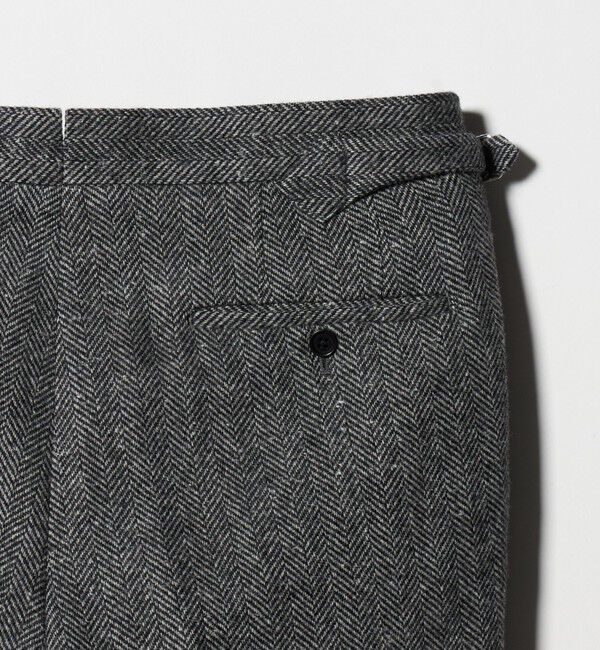 UNITED ARROWS「ヘリンボーンツイード 1プリーツ スラックス」|スラックス|