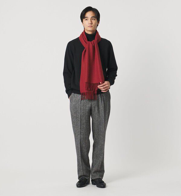 UNITED ARROWS「ヘリンボーンツイード 1プリーツ スラックス」|スラックス|