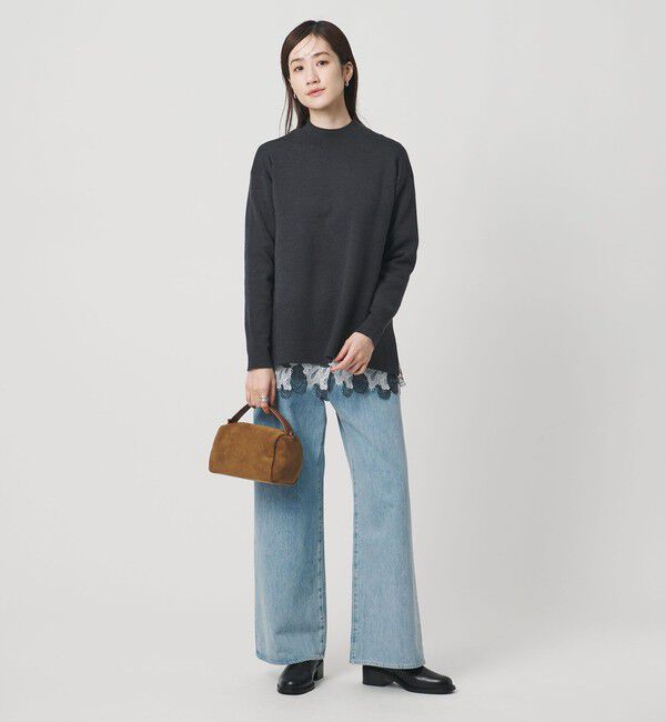 UNITED ARROWS「ウールブレンド ハイネックニット ‐ウォッシャブル‐」|ニット・セーター|