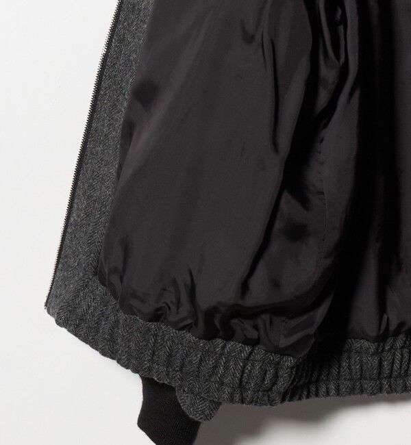 UNITED ARROWS「＜District＞ヘリンボーン ツイード ジップブルゾン」|ブルゾン・スタジャン|