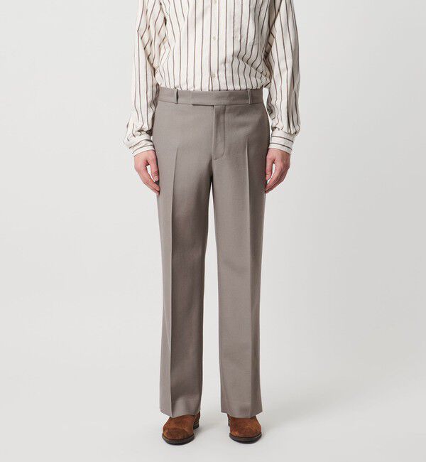 UNITED ARROWS「セーラーサージ ワイドストレート スラックス」|スラックス|