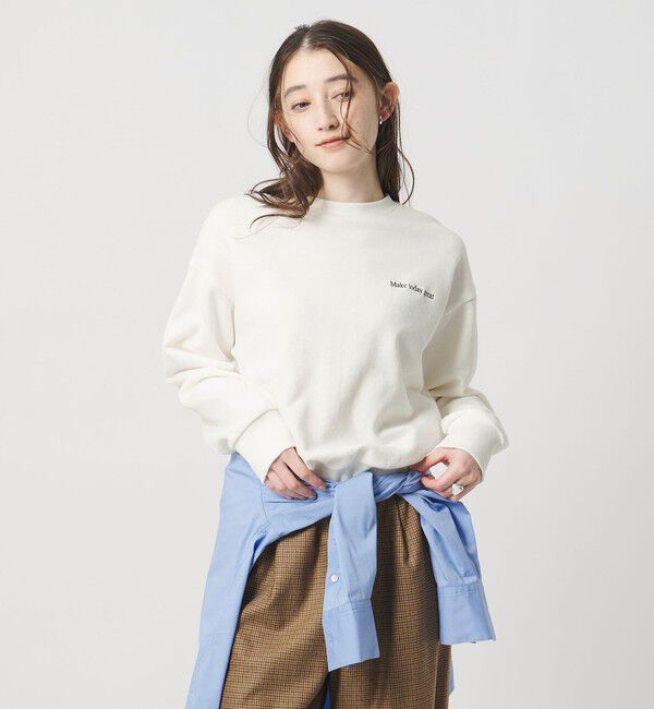 UNITED ARROWS「【別注】＜HANDTEX＞メッセージ スウェット」|Tシャツ・カットソー|
