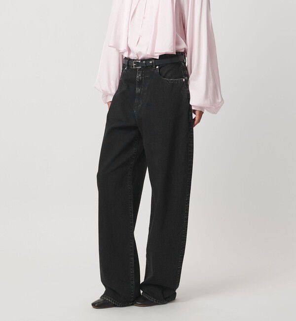 AEWEN MATOPH「＜AEWEN MATOPH＞デニムカーブパンツ」|デニム|BLACK