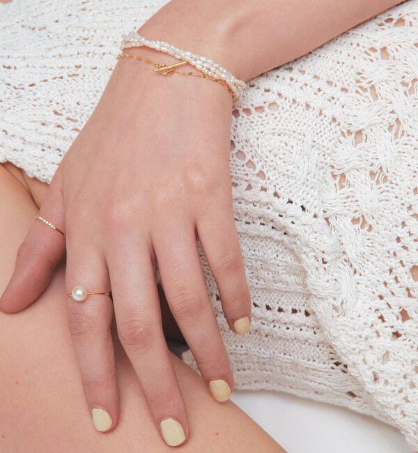 UNITED ARROWS「＜les bonbon＞K10 パール リング」|リング|