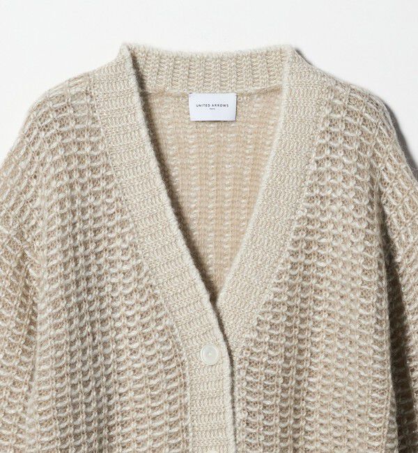 UNITED ARROWS「カラーミックス インレイド カーディガン」|カーディガン|