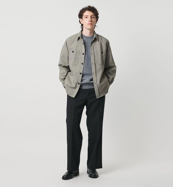 UNITED ARROWS「ウール カシミヤ クルーネック スウェットニット」|ニット・セーター|