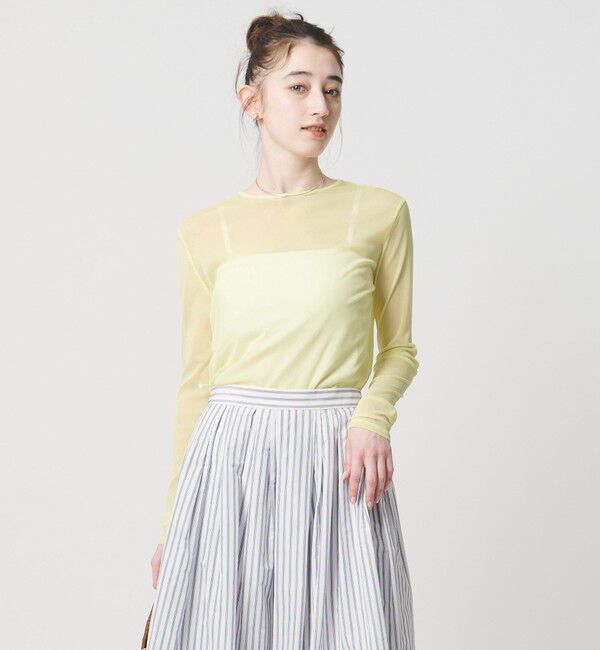 UNITED ARROWS「チュール ジャージー カットソー」|Tシャツ・カットソー|YELLOW