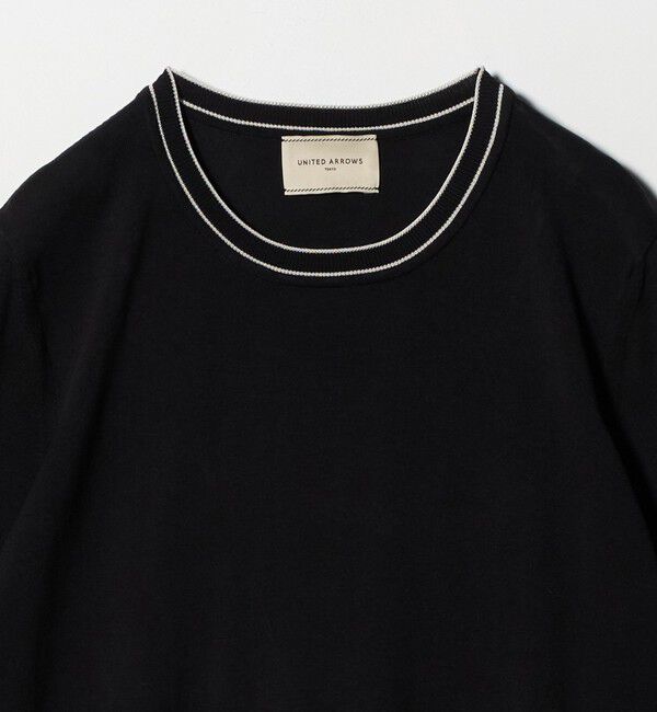 UNITED ARROWS「18G ハーフスリーブ クルーネックニット ‐ウォッシャブル‐」|ニット・セーター|