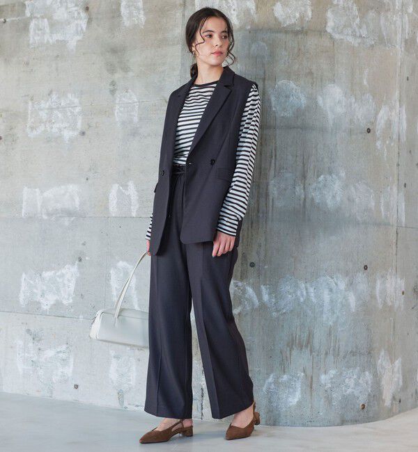 UNITED ARROWS green label relaxing「ツイードライク ジレ マシンウォッシャブル 帯電防止」|ベスト・ジレ|