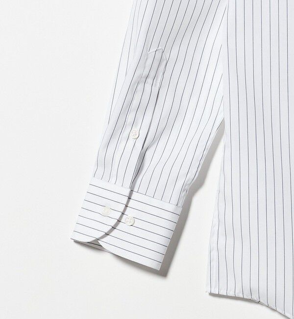 UNITED ARROWS green label relaxing「コットン ピンストライプ タブカラー ドレスシャツ -イージーアイロン-」|シャツ・ブラウス|