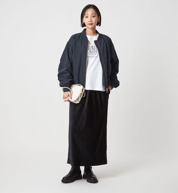 UNITED ARROWS green label relaxing「ツイル コクーン MA-1 ウォッシャブル 撥水 吸湿発熱」|ブルゾン・スタジャン|