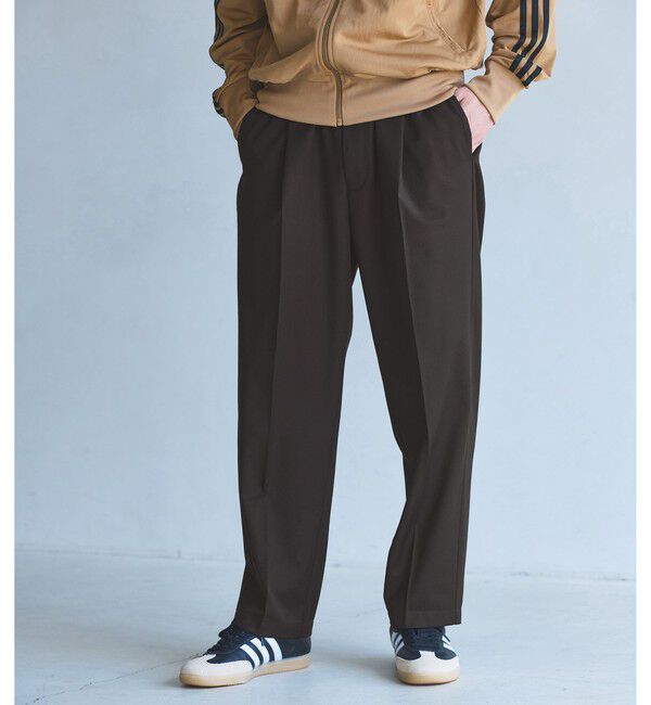 UNITED ARROWS green label relaxing「TW サージ オルマイ ワイド W3 イージーパンツ -ストレッチ-」|その他|DK.BROWN