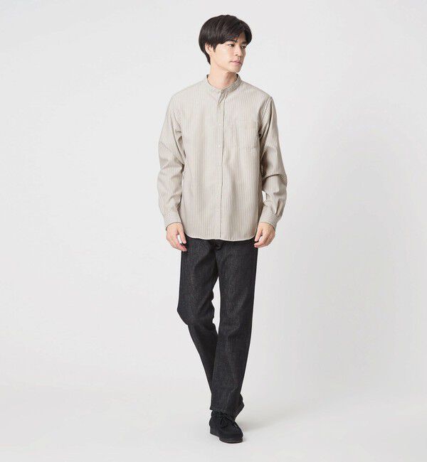 UNITED ARROWS green label relaxing「W/R オックス バンドカラー シャツ」|シャツ・ブラウス|