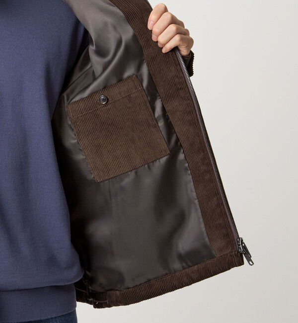 UNITED ARROWS green label relaxing「【別注】＜BARACUTA＞GLR コーデュロイ G4 ドライバーズジャケット ブルゾン」|ブルゾン・スタジャン|