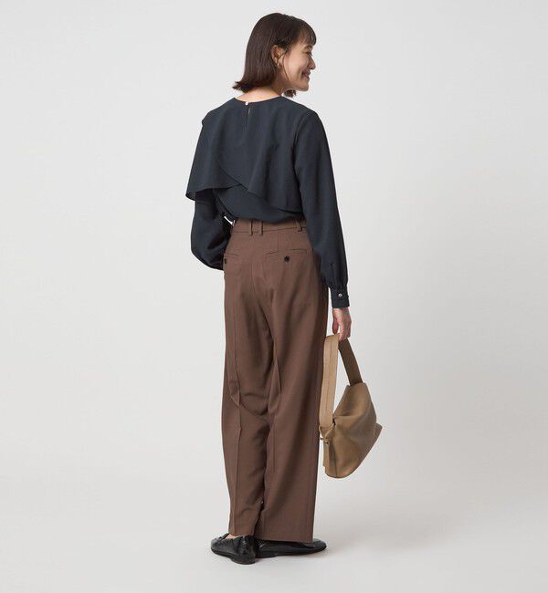 UNITED ARROWS green label relaxing「ケープ ロングスリーブ ブラウス」|シャツ・ブラウス|