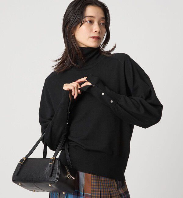 UNITED ARROWS green label relaxing「エブリタートルニット ウォッシャブル」|ニット・セーター|BLACK