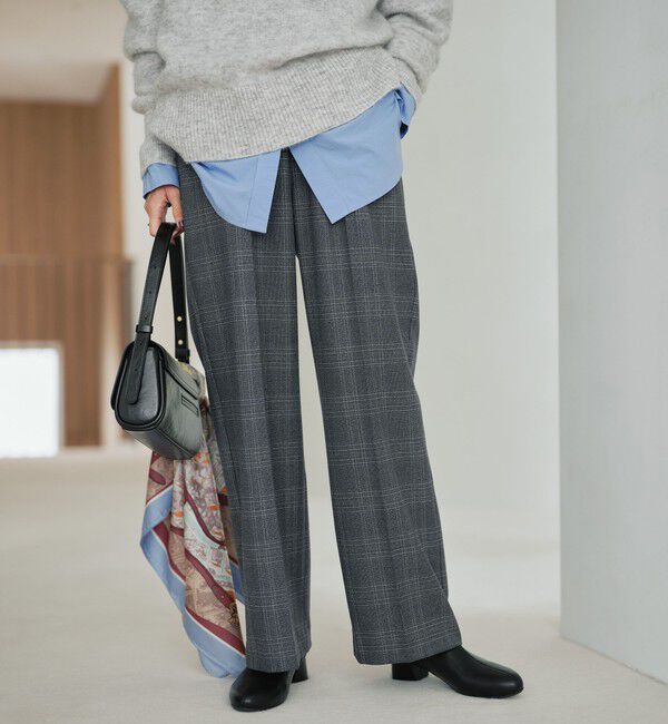 UNITED ARROWS green label relaxing「［size SHORT/TALLあり］ニーハイフレアパンツ ウラキモウ」|その他|その他1