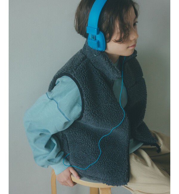UNITED ARROWS green label relaxing「ボアベスト / キッズ  100cm-160cm」|ベスト・ジレ|
