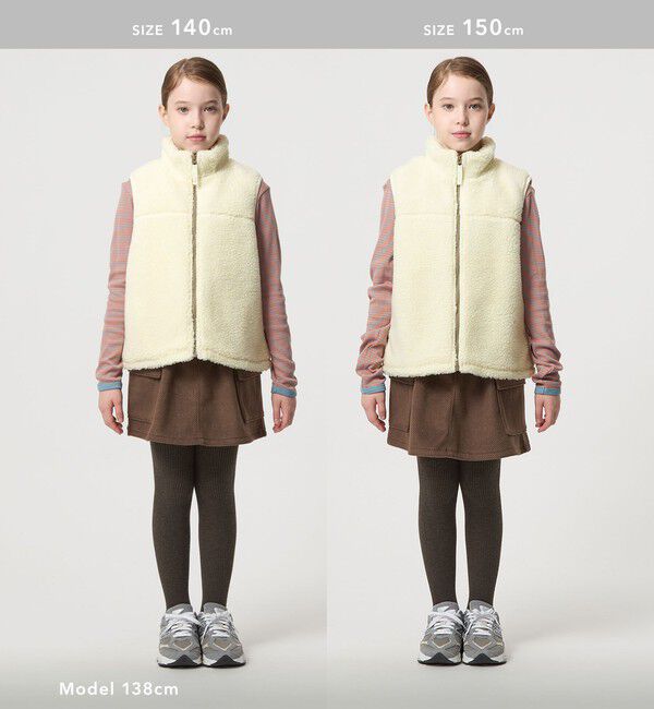 UNITED ARROWS green label relaxing「ボアベスト / キッズ  100cm-160cm」|ベスト・ジレ|