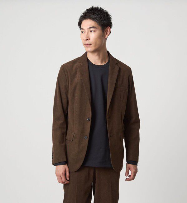 UNITED ARROWS green label relaxing「【WEB限定】JUST fit コーデュロイ ナロー セットアップ -ストレッチ-」|テーラードジャケット|