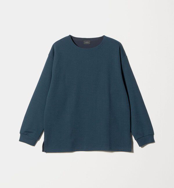 UNITED ARROWS green label relaxing「ハーフゲージ ダブルフェイス ノーカラー カットソー」|Tシャツ・カットソー|