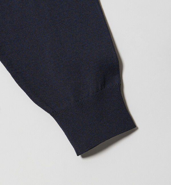 UNITED ARROWS green label relaxing「A+ MOULINE ポリエステル クルーネック ニット -ウォッシャブル-」|ニット・セーター|