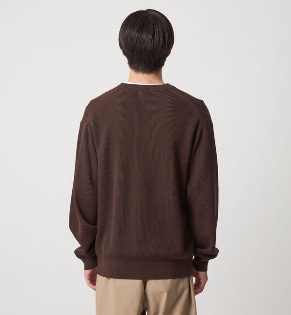 UNITED ARROWS green label relaxing「コットン アゼ クルーネック ニット」|ニット・セーター|