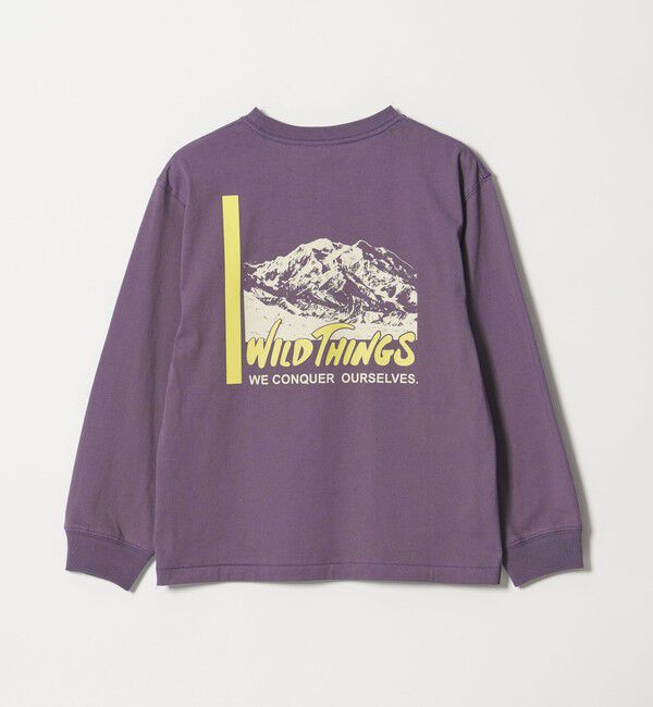 UNITED ARROWS green label relaxing「＜WILD THINGS＞プリント ロングTシャツ / キッズ 140cm-160cm」|Tシャツ・カットソー|PURPLE
