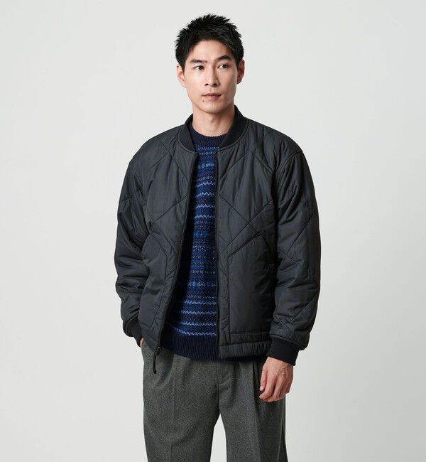 UNITED ARROWS green label relaxing「パデッド リバーシブル ジップ ブルゾン」|ブルゾン・スタジャン|