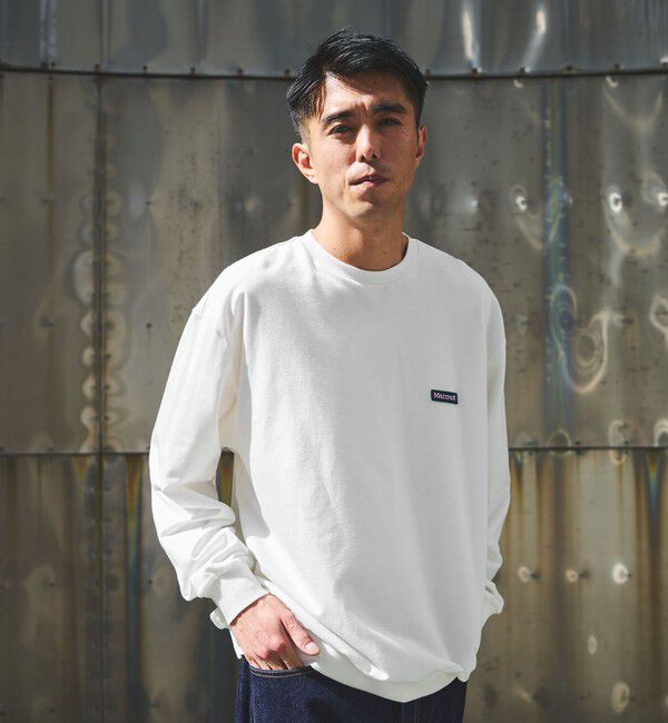 UNITED ARROWS green label relaxing「【別注】＜Marmot＞GLR スタビリティ ロングスリーブ Tシャツ」|Tシャツ・カットソー|WHITE