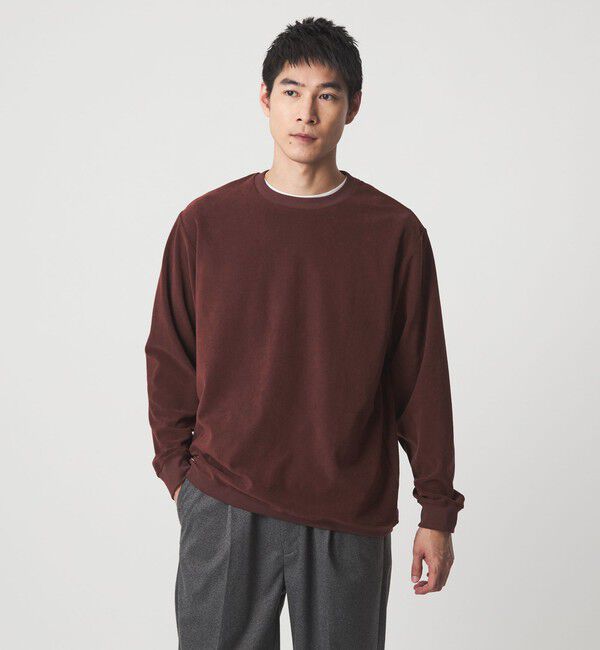 UNITED ARROWS green label relaxing「Z パイル クルーネック カットソー」|Tシャツ・カットソー|WINE