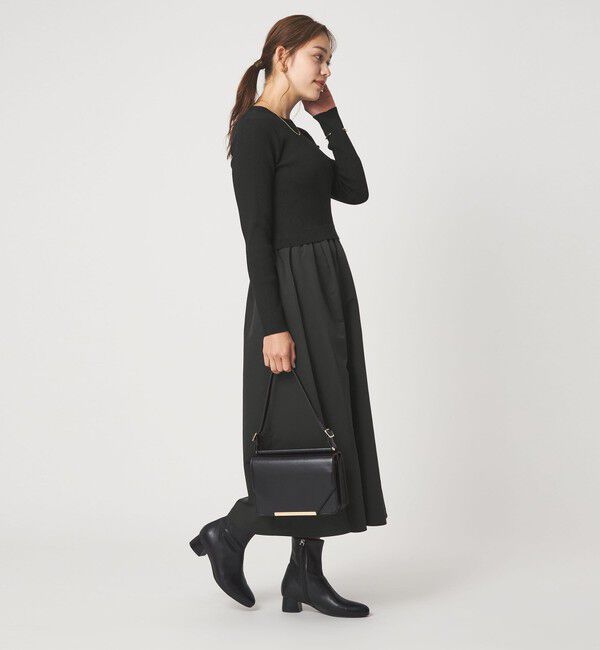 UNITED ARROWS green label relaxing「タフタ ドッキング ワンピース ウォッシャブル」|ワンピース|