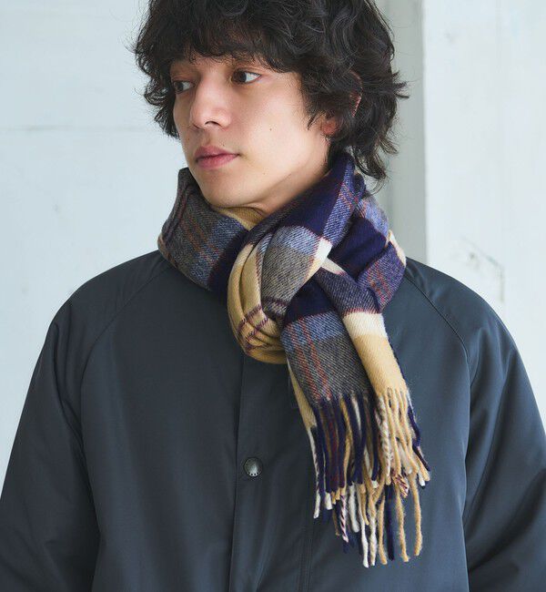 UNITED ARROWS green label relaxing「＜MOON＞チェック 50 マフラー」|マフラー|BEIGE