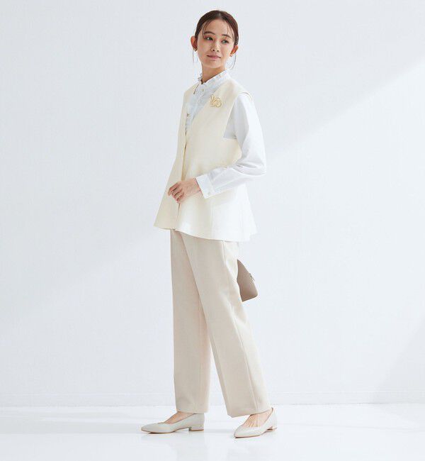 UNITED ARROWS green label relaxing「［size SHORTあり］fleurie(フルリー) ペプラム ジレ」|ベスト・ジレ|