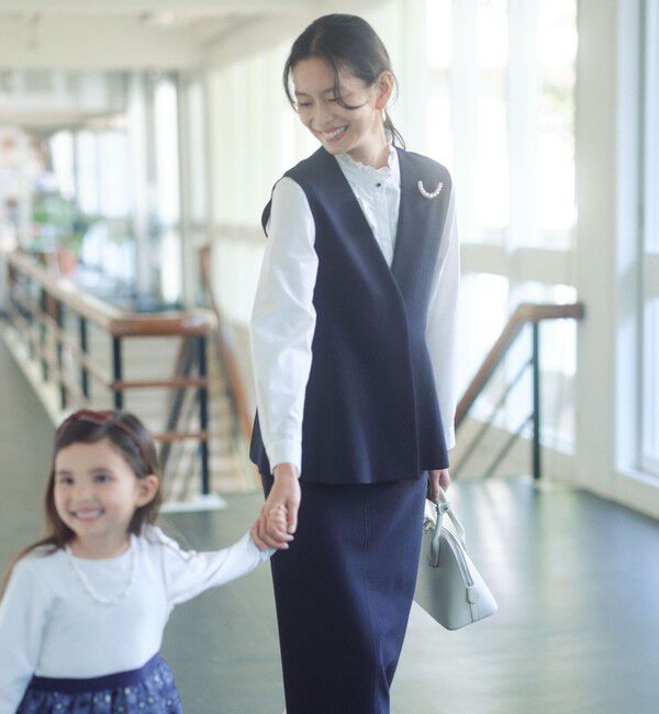 UNITED ARROWS green label relaxing「［size SHORTあり］fleurie(フルリー) ペプラム ジレ」|ベスト・ジレ|