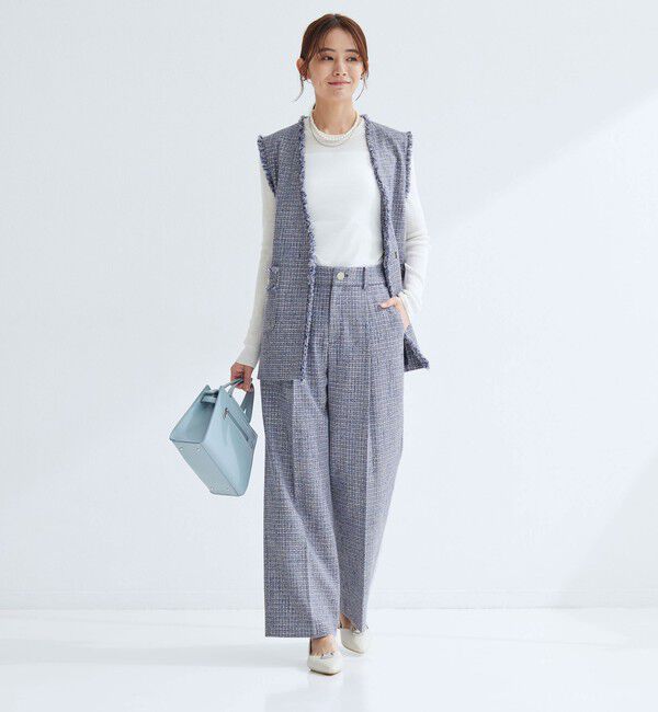 UNITED ARROWS green label relaxing「ライト ツイードライク パンツ」|その他|