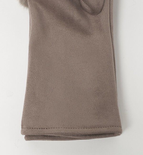 UNITED ARROWS green label relaxing「フェイクファー 切り替え アームウォーマー」|手袋|