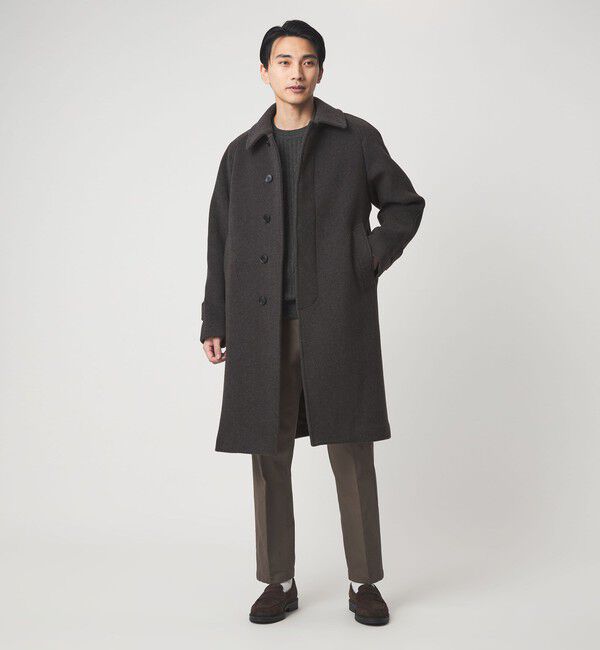 UNITED ARROWS green label relaxing「シルク ミックス リブ クルーネック ニット」|ニット・セーター|