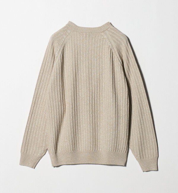 UNITED ARROWS green label relaxing「シルク ミックス リブ クルーネック ニット」|ニット・セーター|