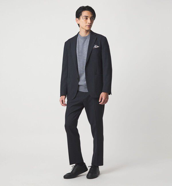 UNITED ARROWS green label relaxing「A+ ポリエステルツイード 2B スタンダード 2P ジャケット -ウォッシャブル・ストレッチ-」|テーラードジャケット|