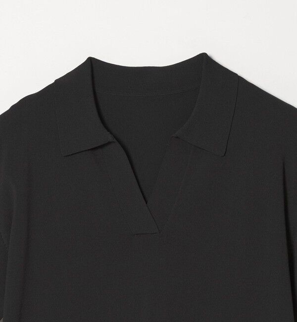 UNITED ARROWS green label relaxing「【WEB限定】＜at ease＞エリツキ スキッパー ニット 接触冷感 UVカット 遮熱」|ニット・セーター|