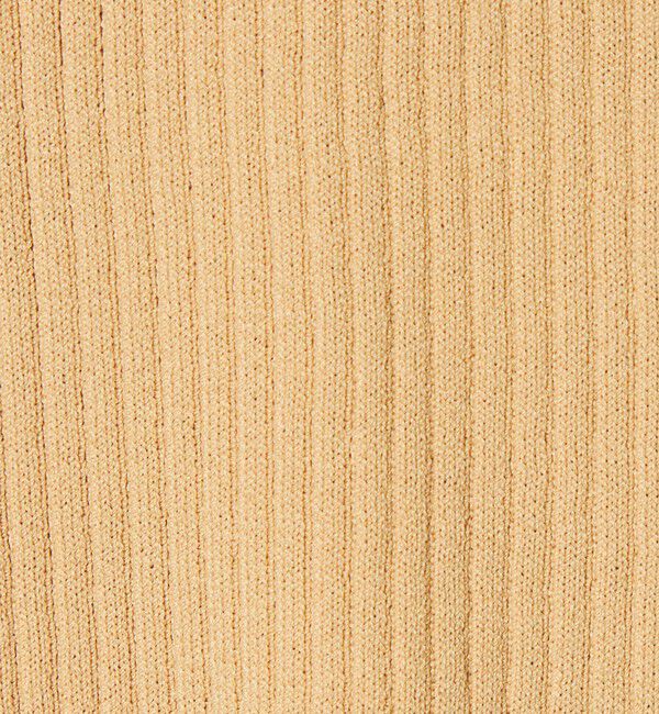 UNITED ARROWS green label relaxing「【WEB限定】＜at ease＞ソデサキ バイカラー 5分袖 プルオーバー ニット」|ニット・セーター|