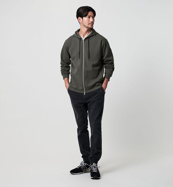 BEAUTY&YOUTH UNITED ARROWS「【WEB限定 WARDROBE SMART】ダブルニット ジップパーカー/セットアップ対応」|パーカー|