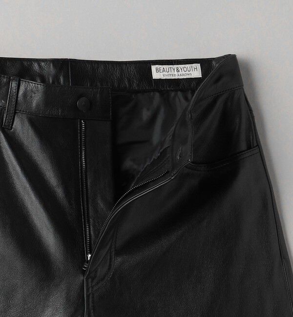 BEAUTY&YOUTH UNITED ARROWS「カウレザー 5ポケット パンツ NO.5」|チノ|