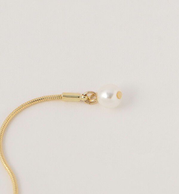 BEAUTY&YOUTH UNITED ARROWS「メタル&times;パールモチーフ スライダー ネックレス」|ネックレス|