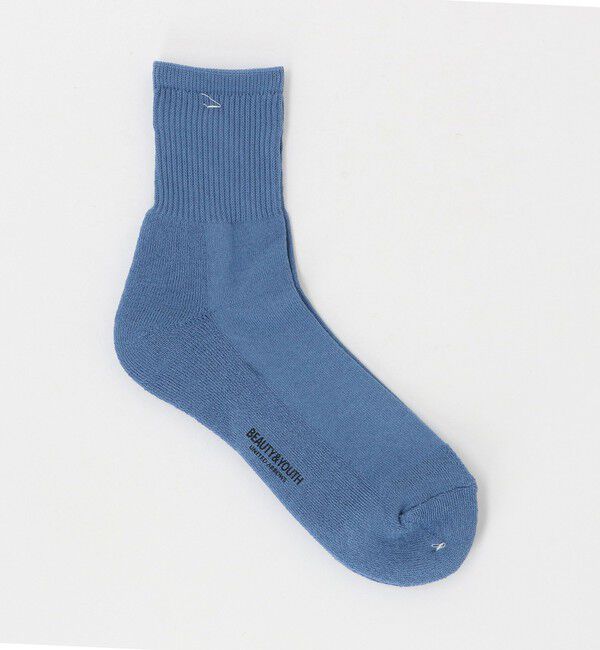 BEAUTY&YOUTH UNITED ARROWS「デオドラント リブ パイル クォーター ソックス」|ソックス|