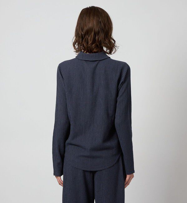 STEVEN ALAN「＜Steven Alan＞クレープ チェック ロングスリーブ シャツ」|シャツ・ブラウス|