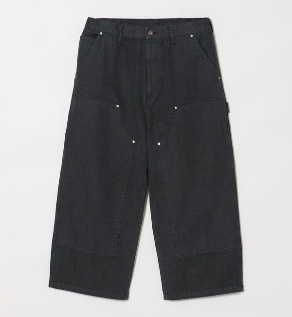 MONKEY TIME「ガーメントダイ ダック ダブルニー アンクル パンツ」|チノ|